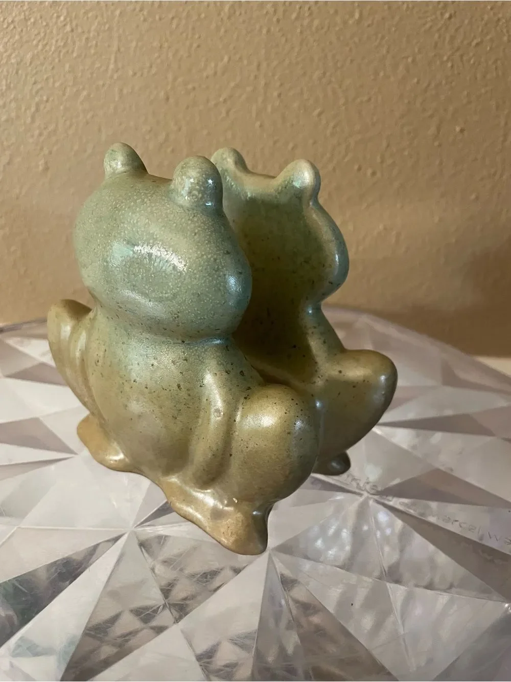 Vintage Pottery Frog Sponge Holder New!
